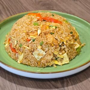Chaufa de pollo o carne